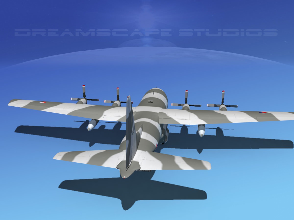 Lockheed C-130 Hercules Netherlands 3D model_10