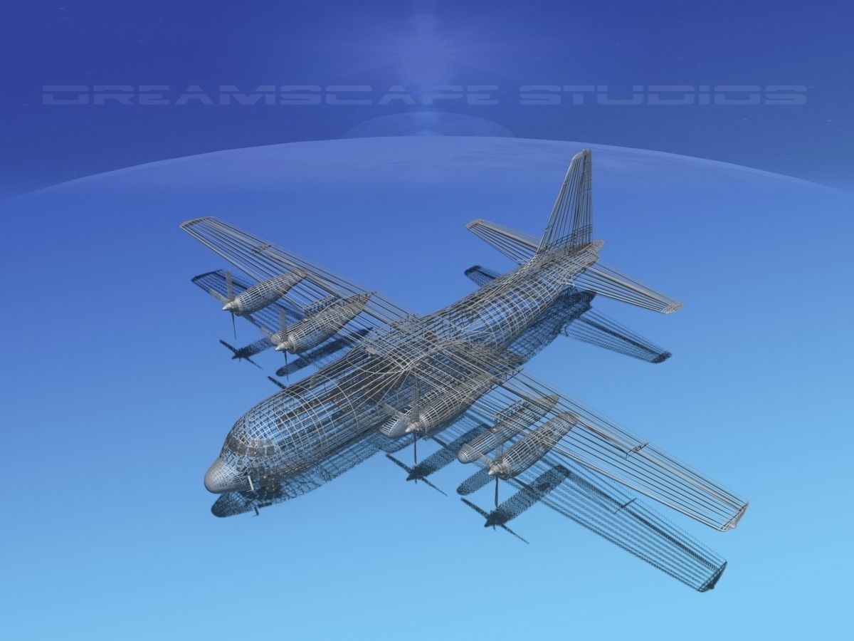 Lockheed C-130 Hercules Netherlands 3D model_15