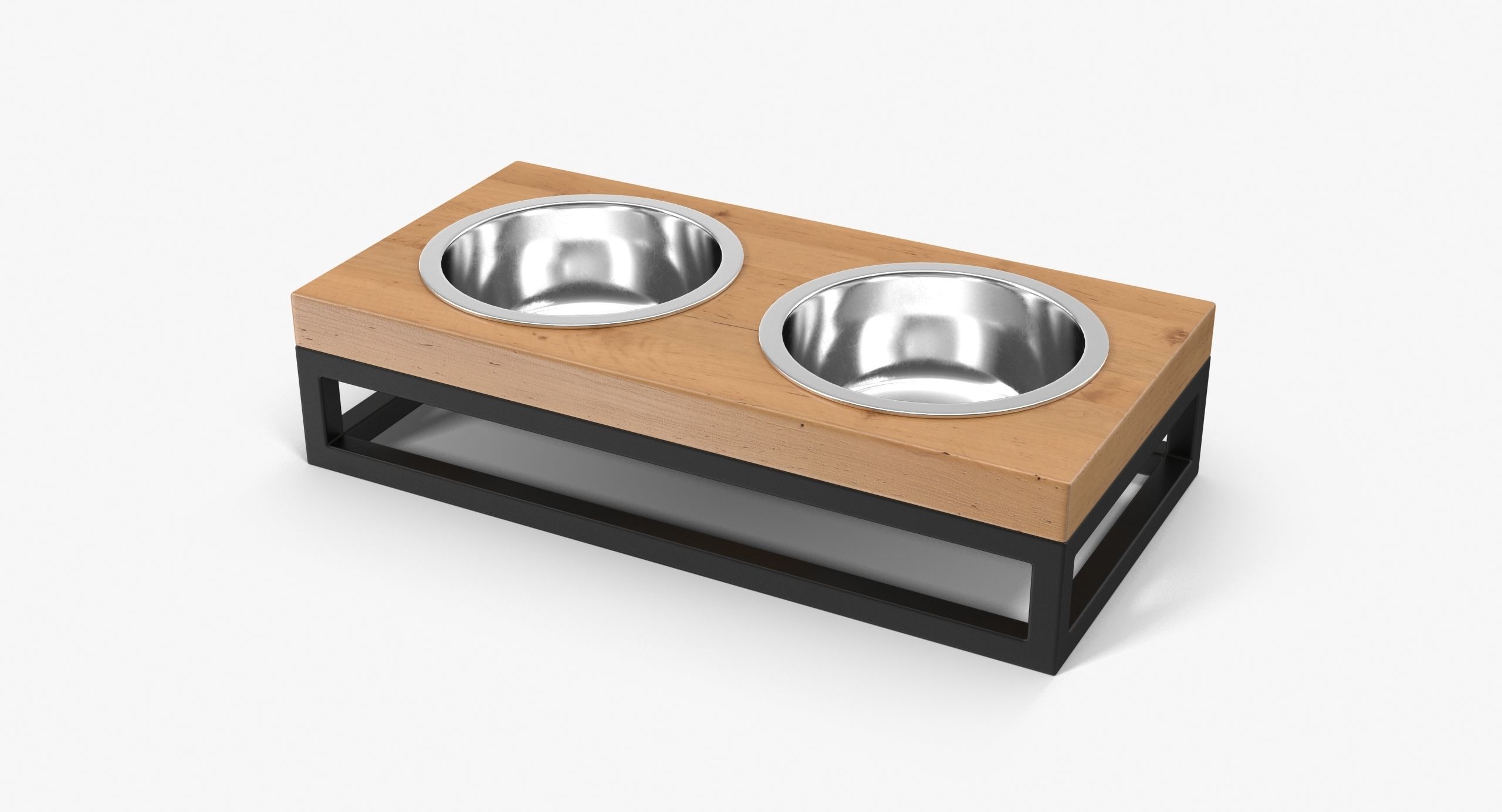Pet Bowl Low-poly 3D model_6