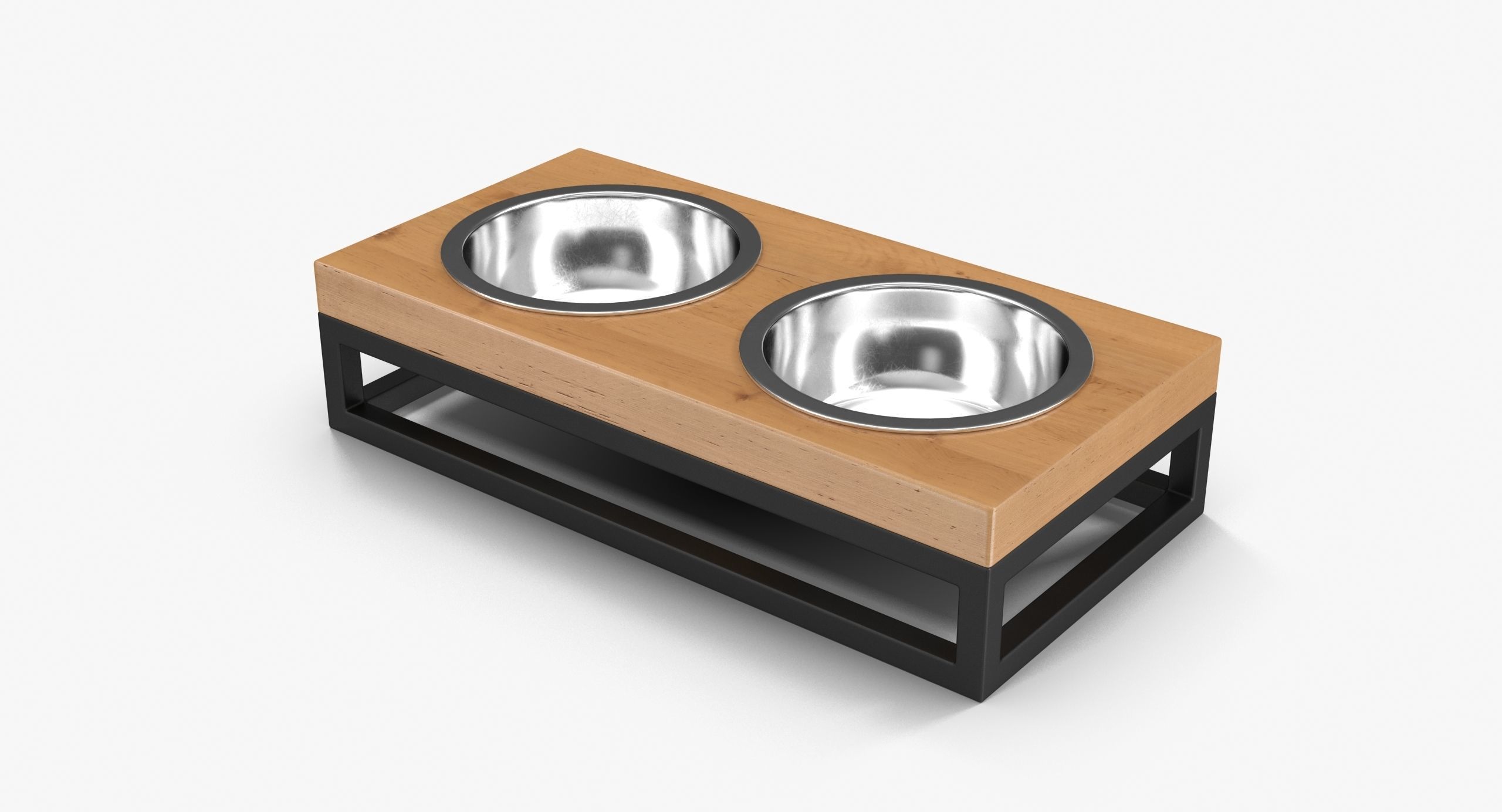 Pet Bowl Low-poly 3D model_11