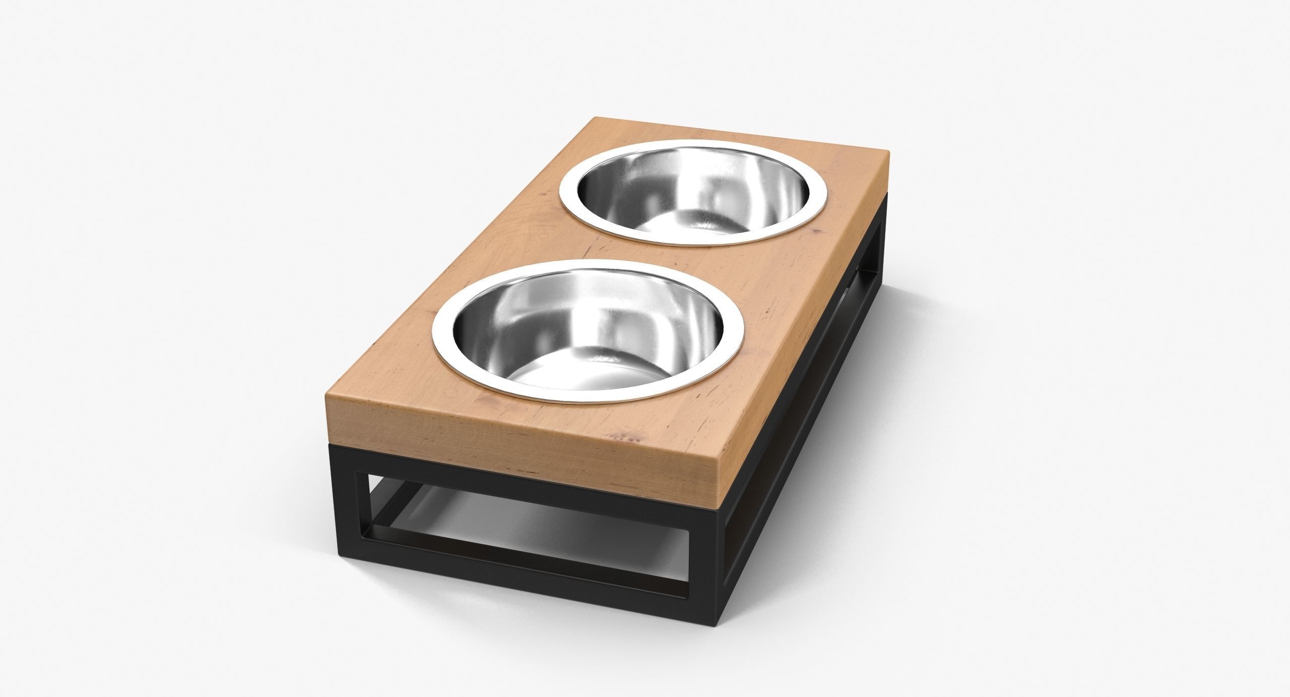 Pet Bowl Low-poly 3D model_14