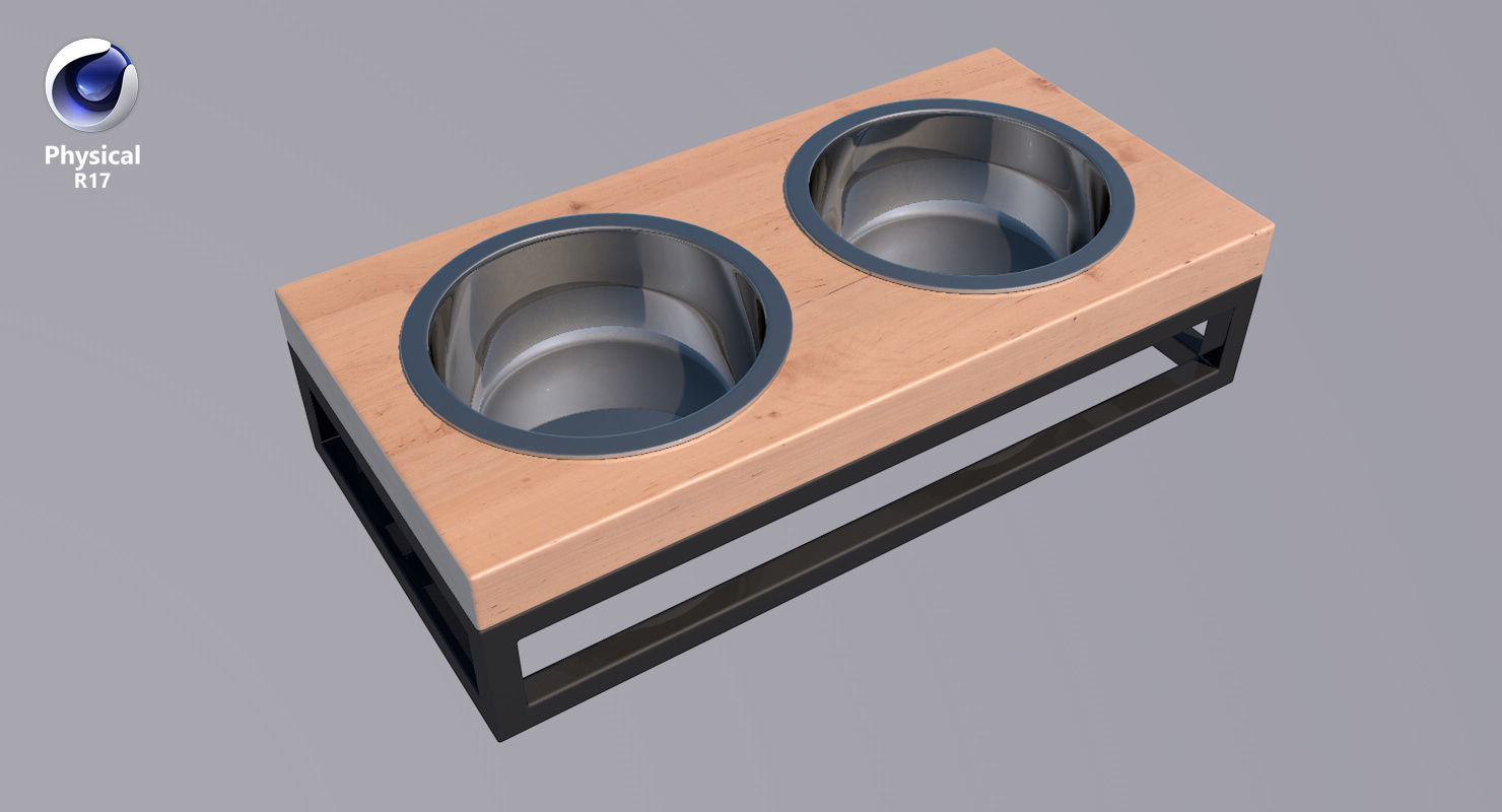 Pet Bowl Low-poly 3D model_31