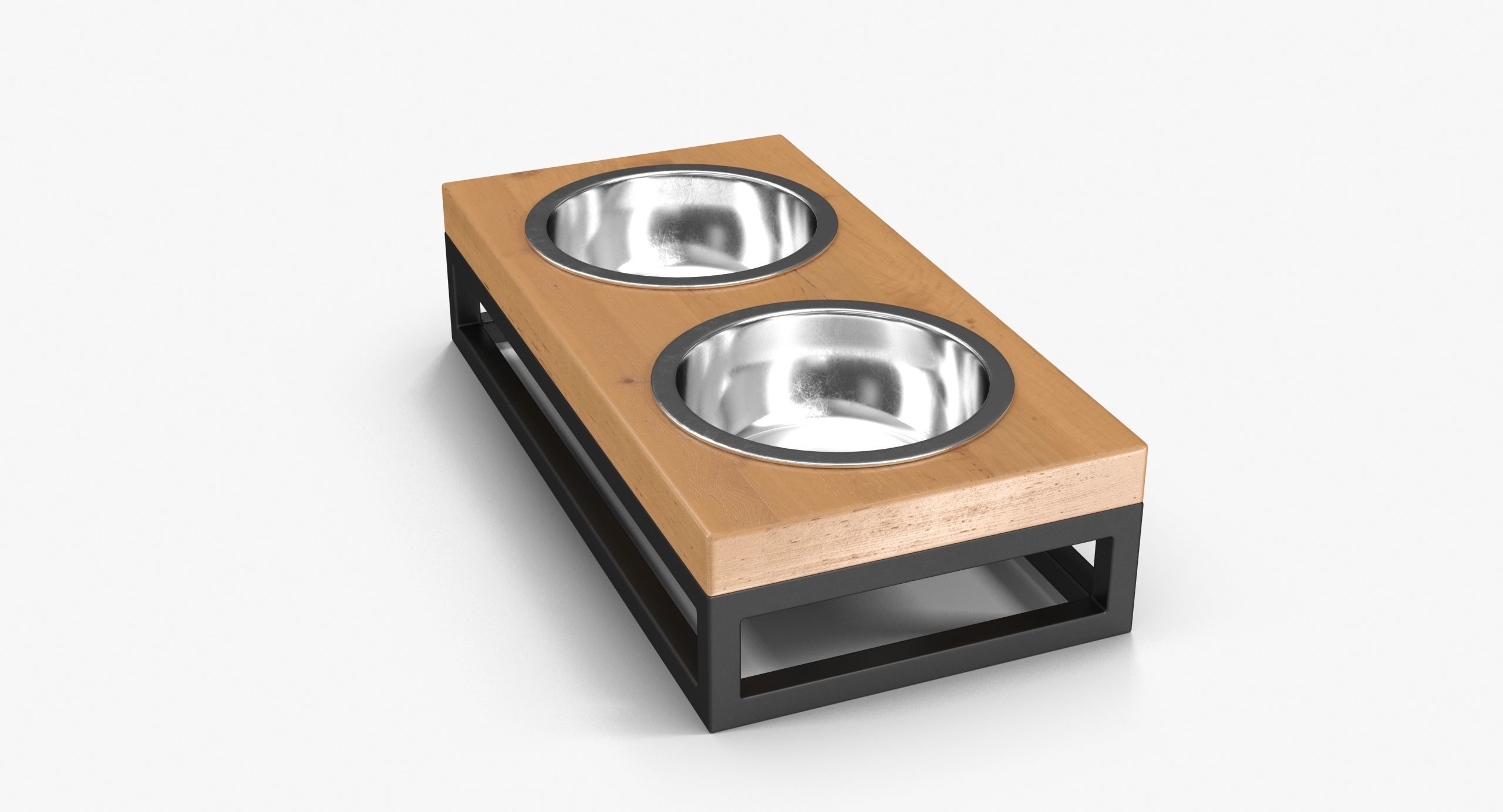 Pet Bowl Low-poly 3D model_10