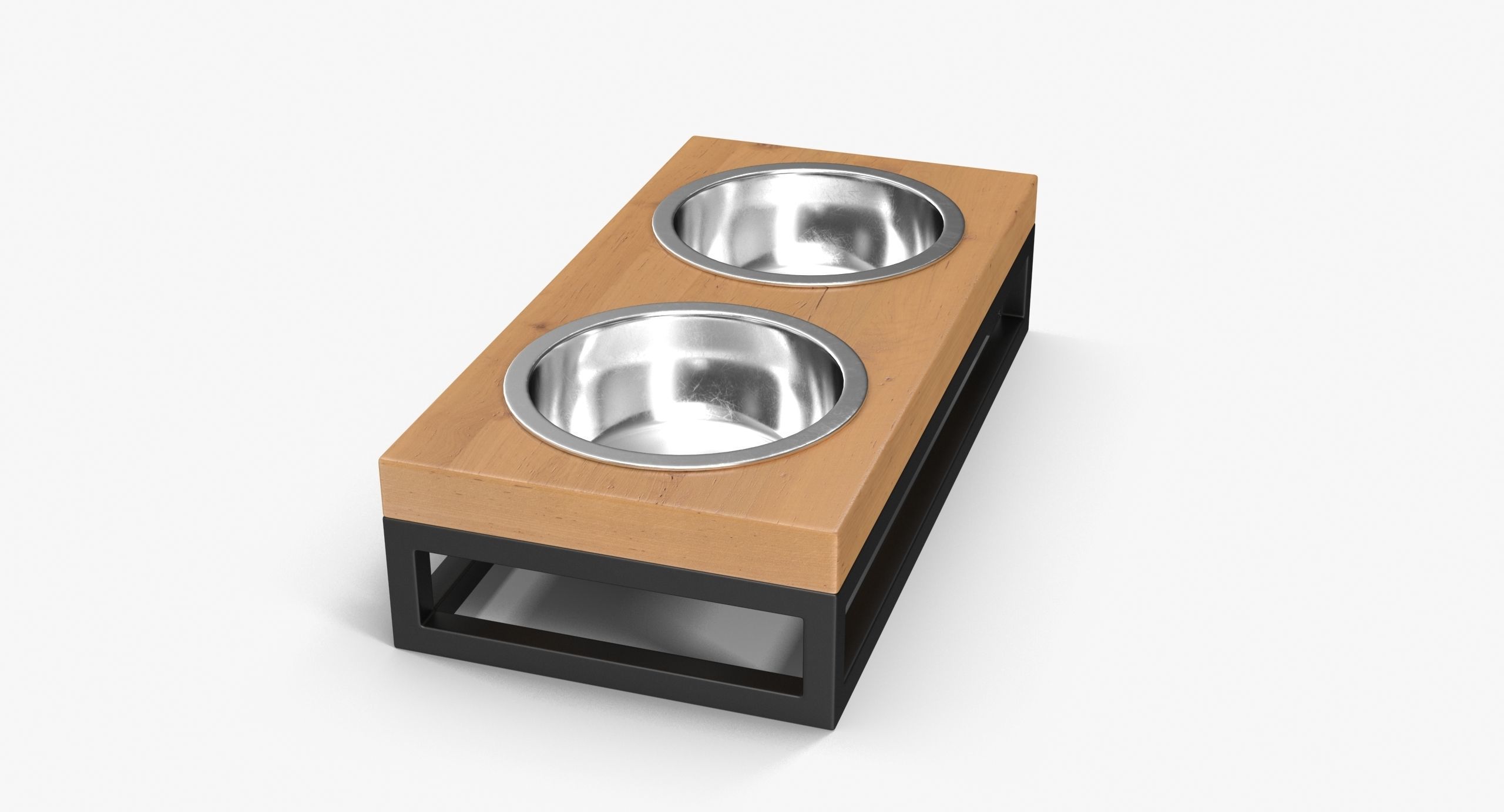 Pet Bowl Low-poly 3D model_9