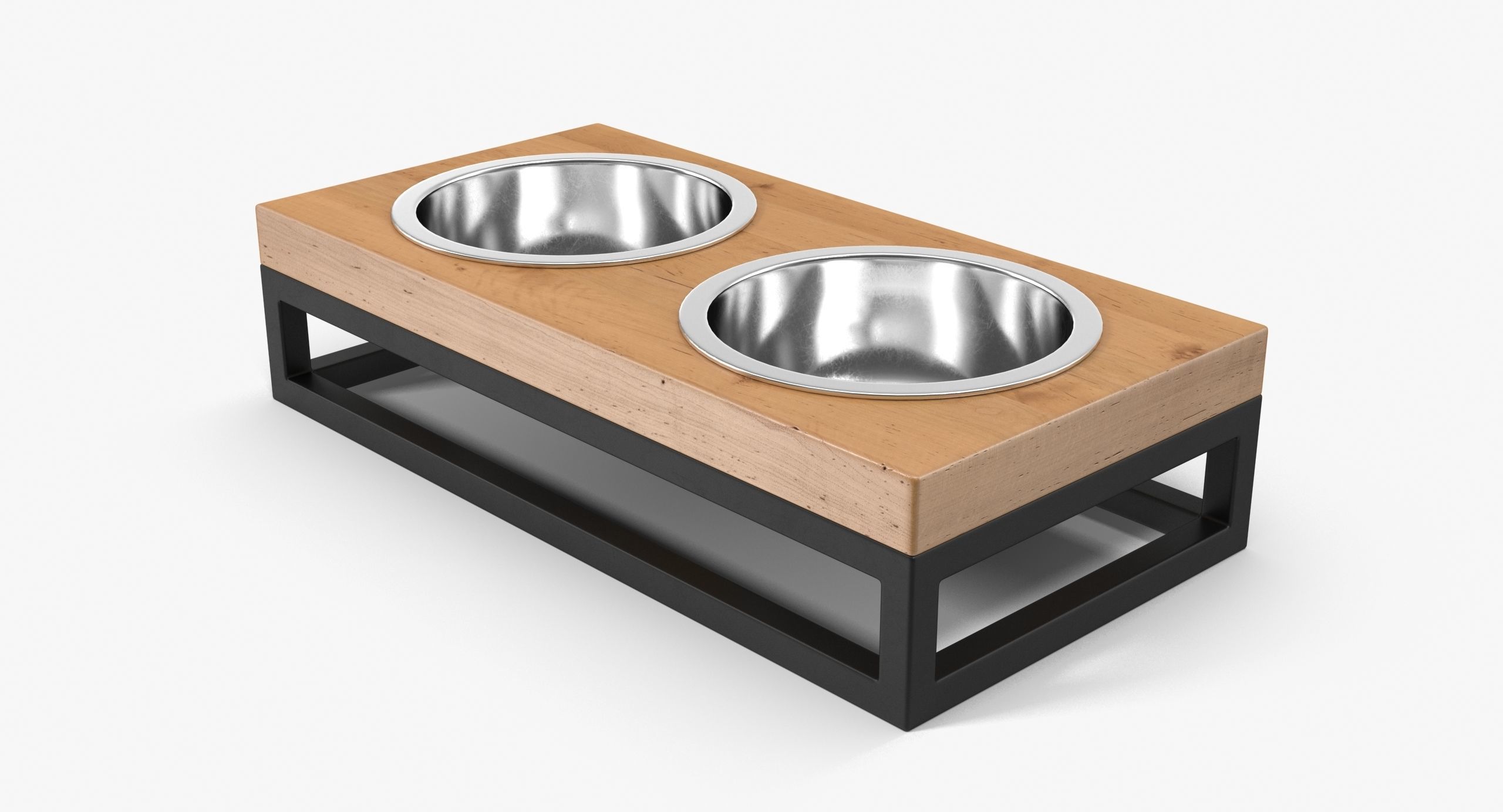 Pet Bowl Low-poly 3D model_3