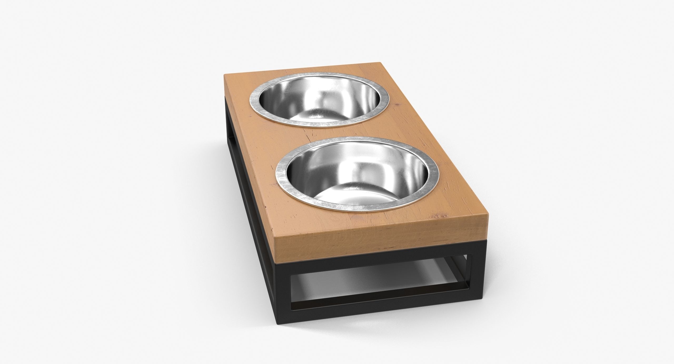 Pet Bowl Low-poly 3D model_15