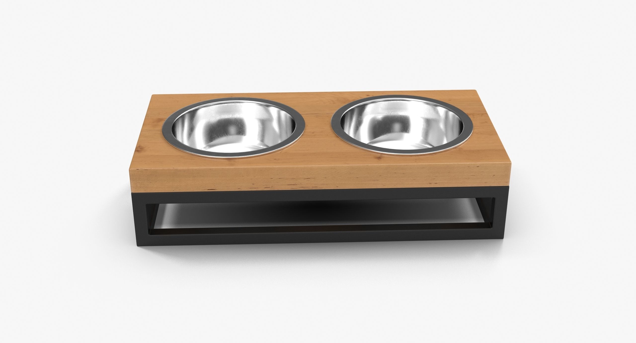 Pet Bowl Low-poly 3D model_12