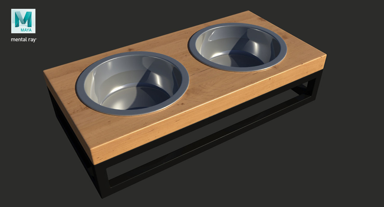 Pet Bowl Low-poly 3D model_28