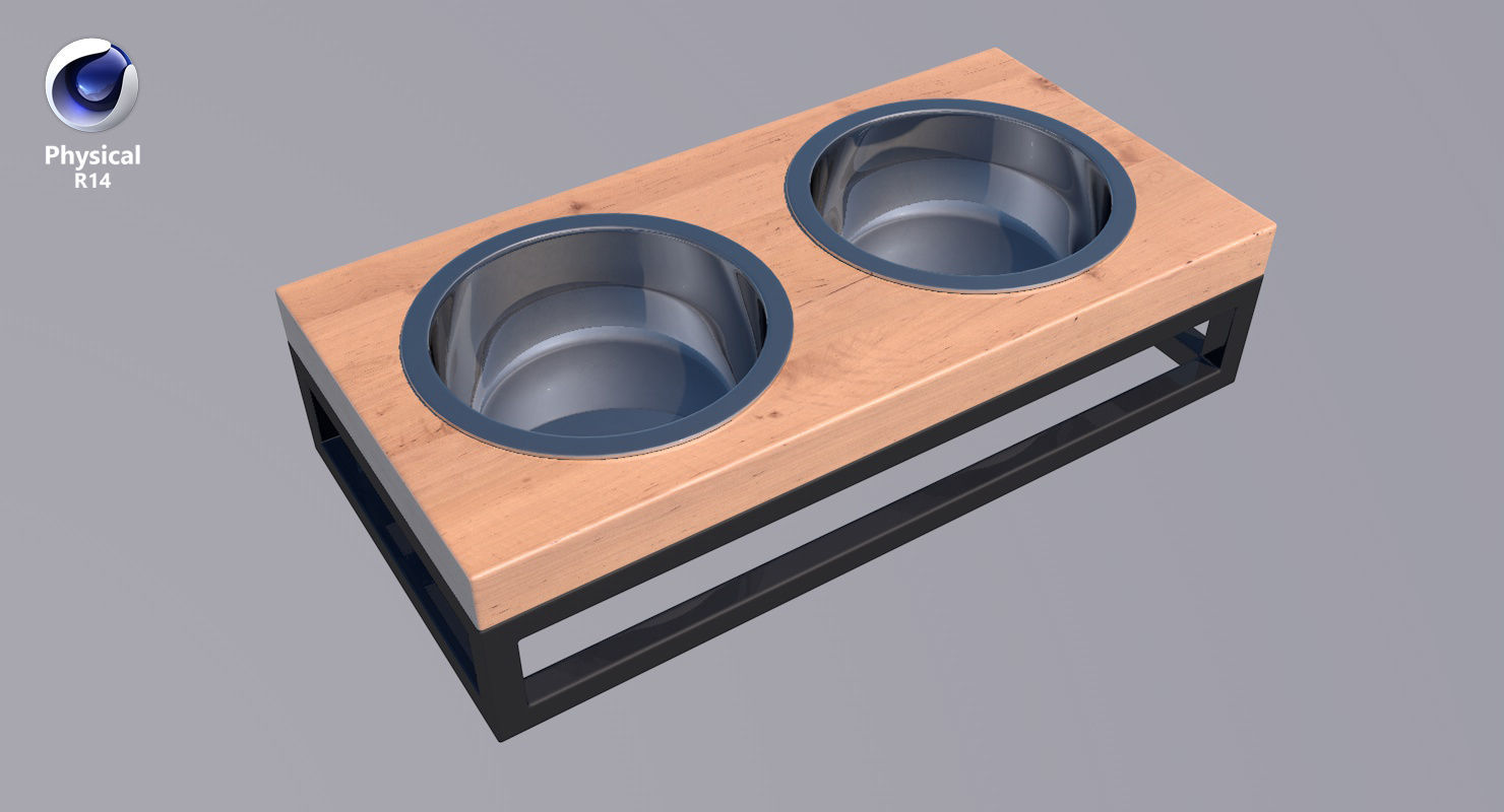 Pet Bowl Low-poly 3D model_30