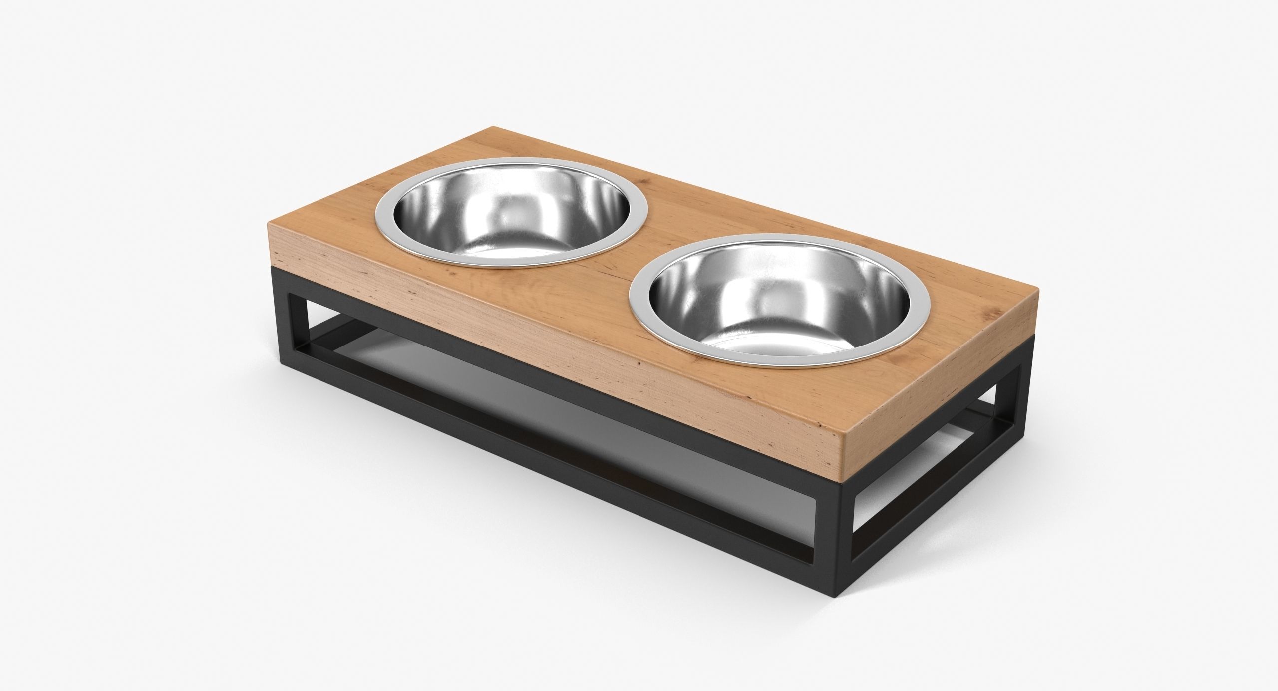 Pet Bowl Low-poly 3D model_16