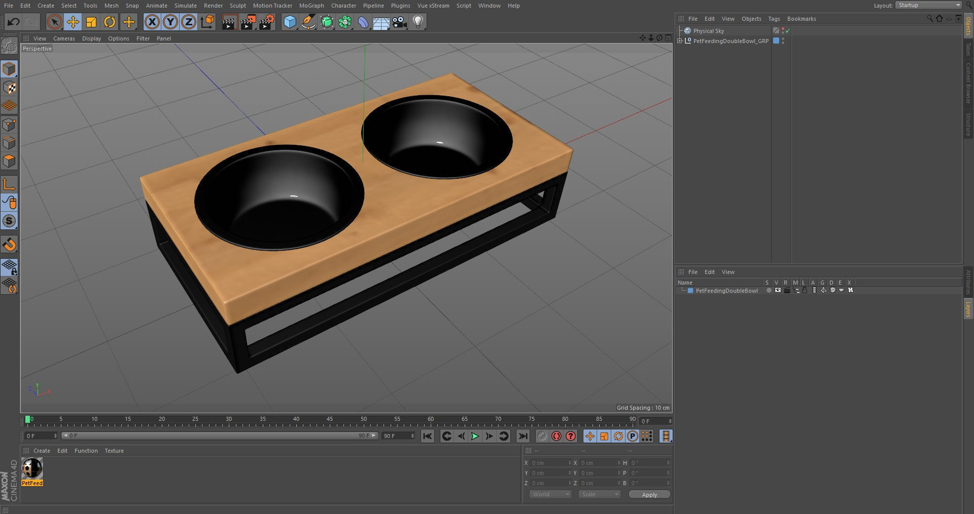 Pet Bowl Low-poly 3D model_32