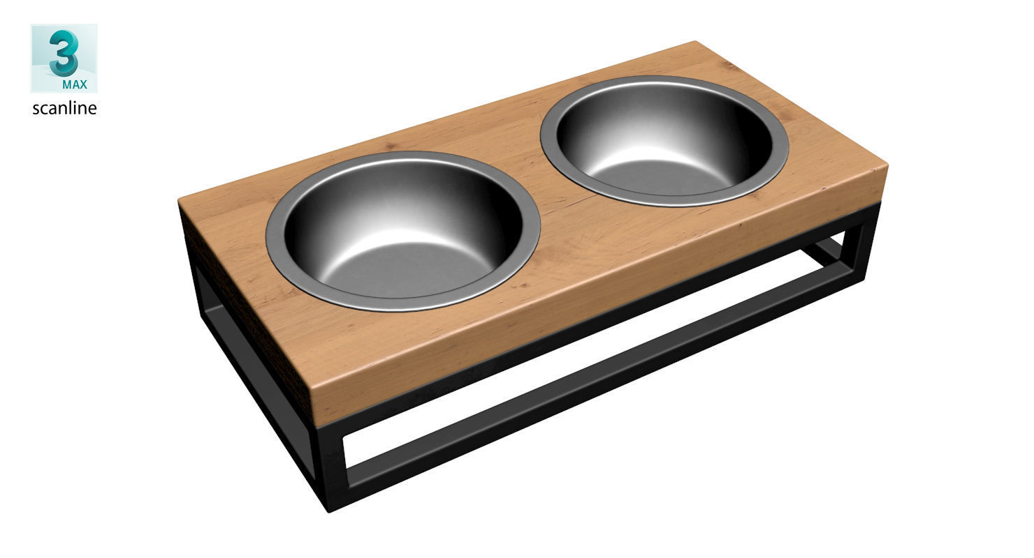 Pet Bowl Low-poly 3D model_26