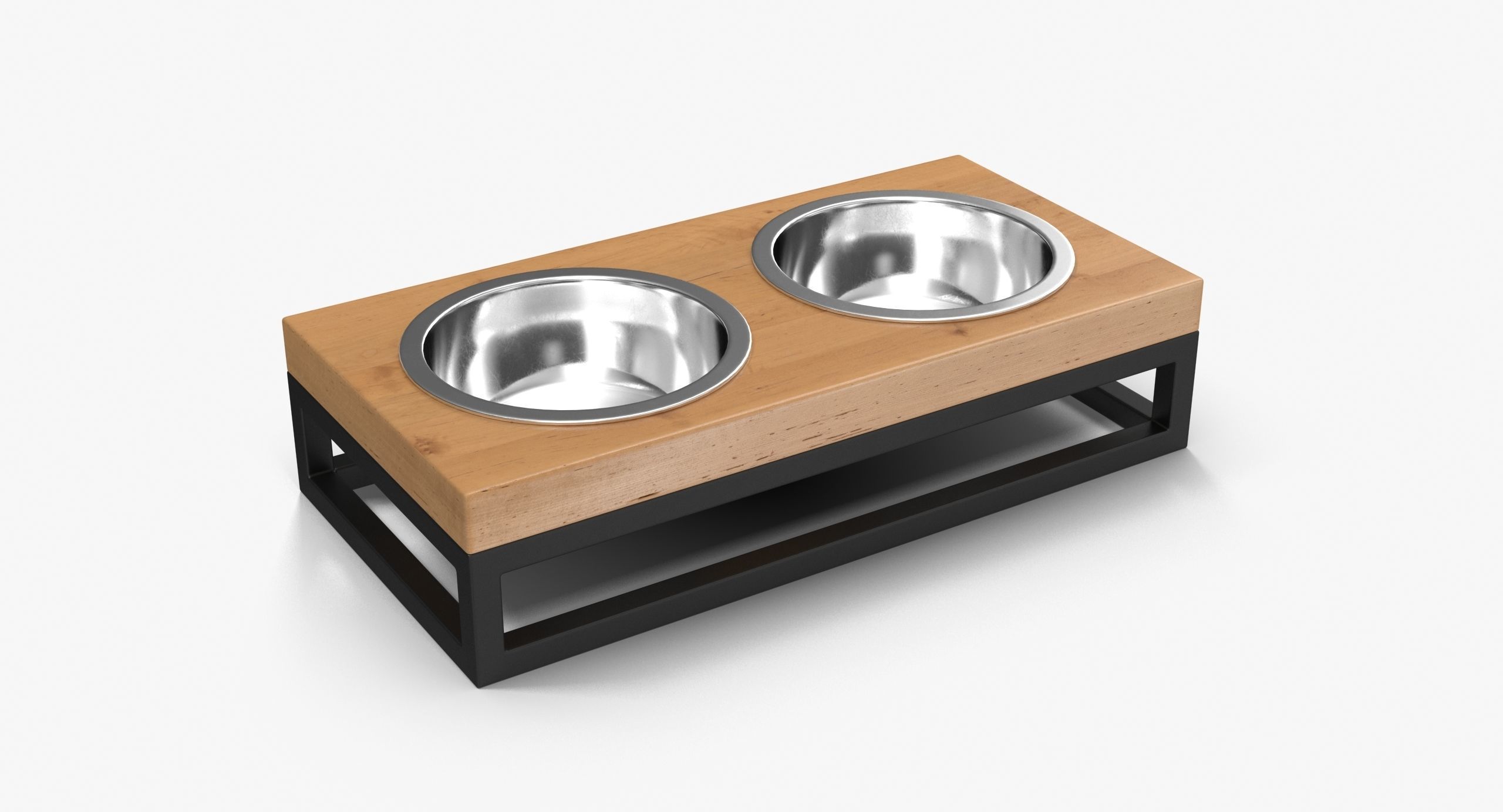 Pet Bowl Low-poly 3D model_13