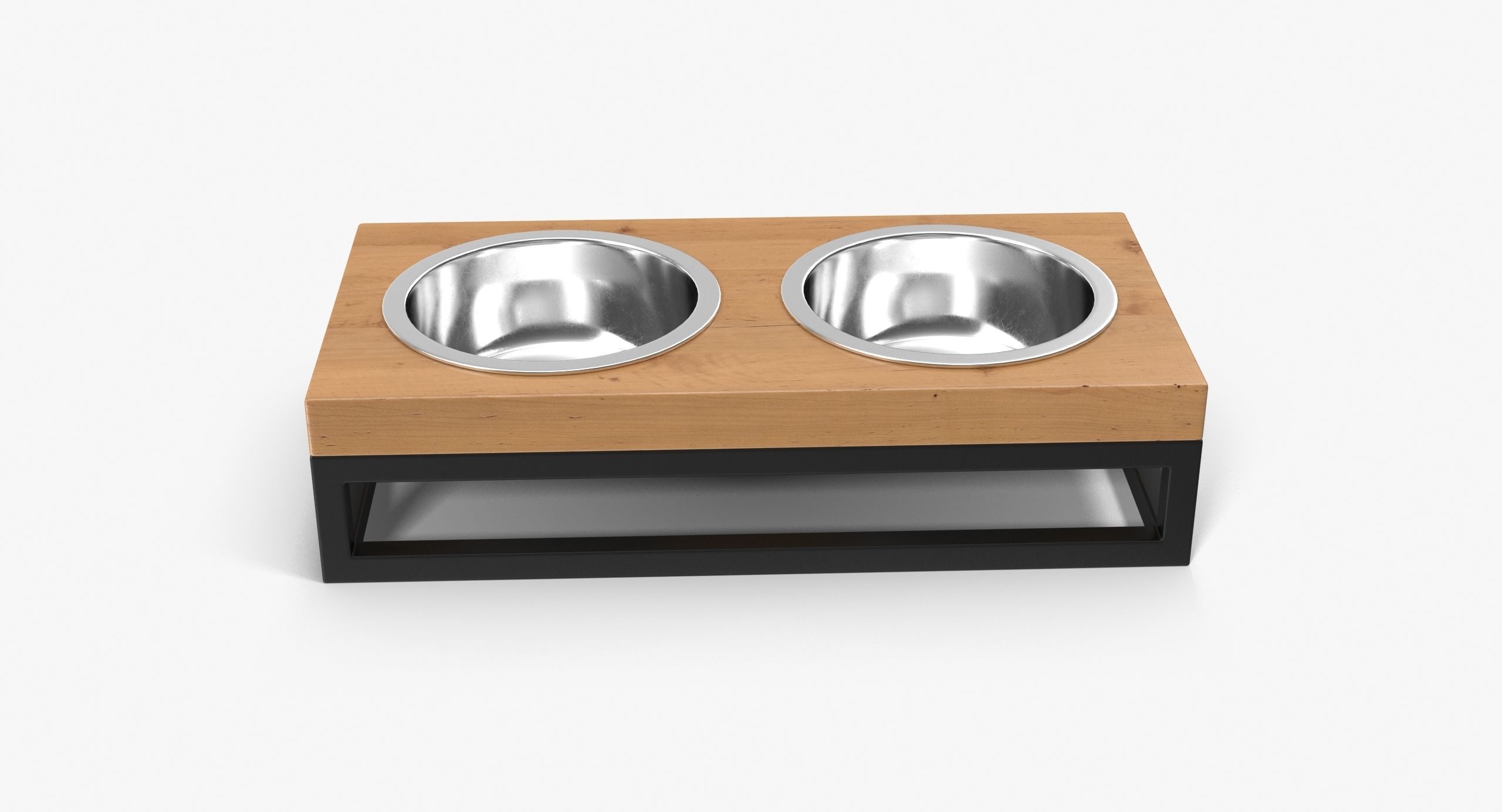 Pet Bowl Low-poly 3D model_7