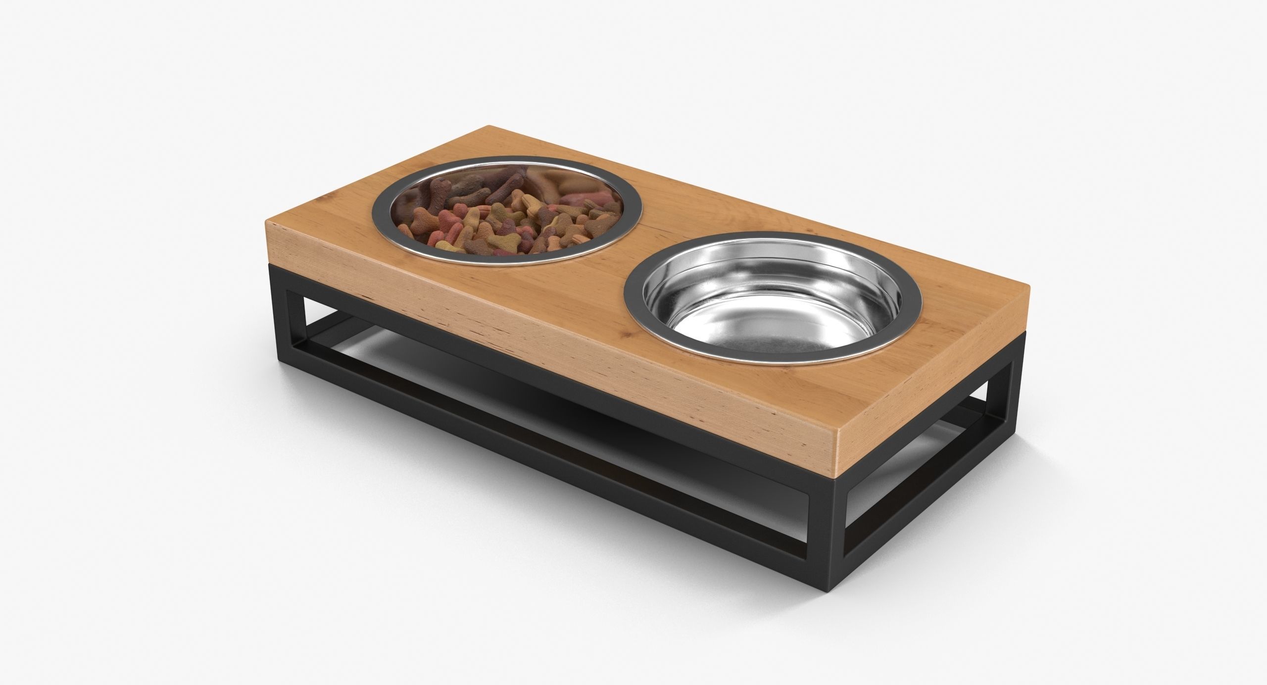 Pet Bowl Full Low-poly 3D model_11