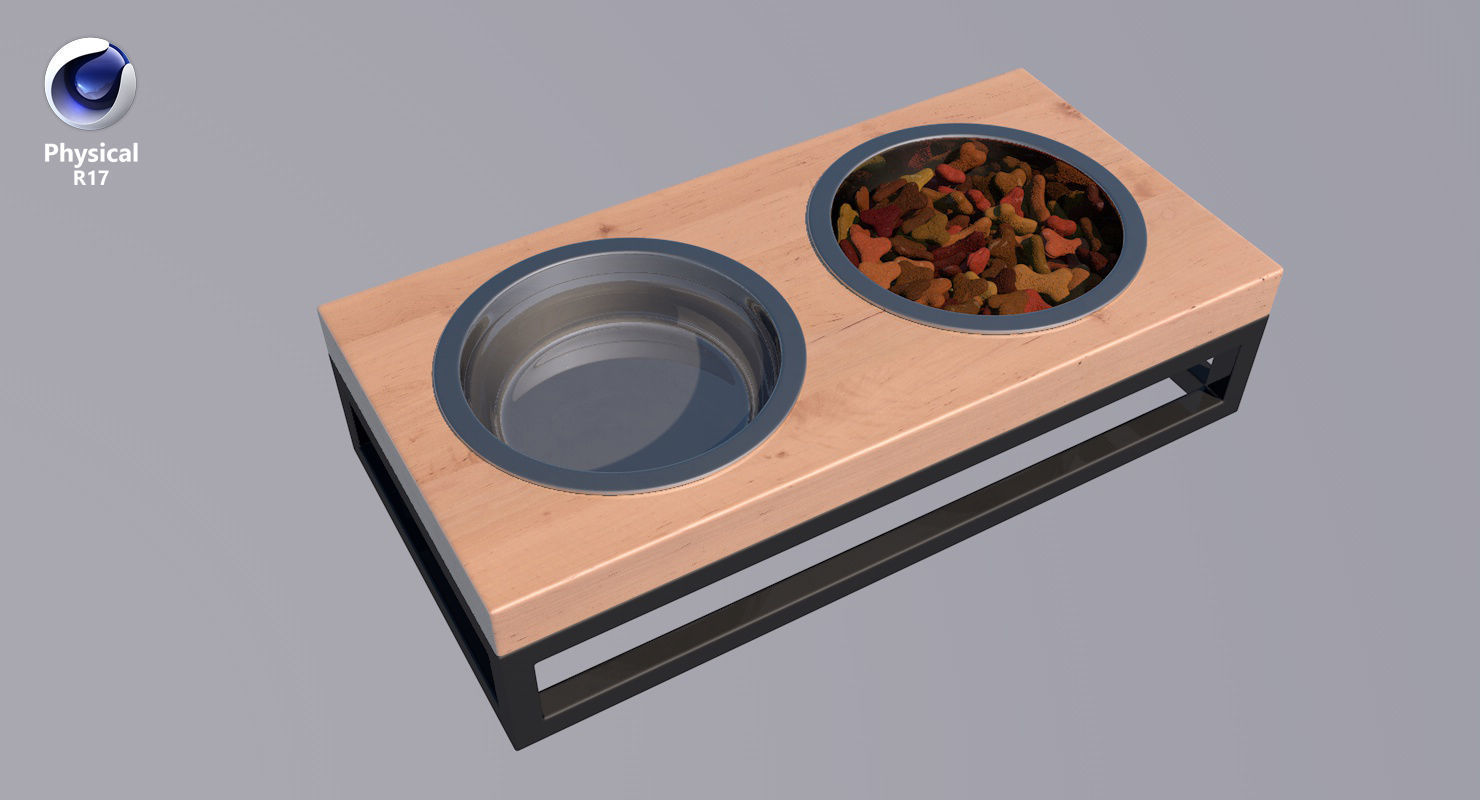 Pet Bowl Full Low-poly 3D model_31