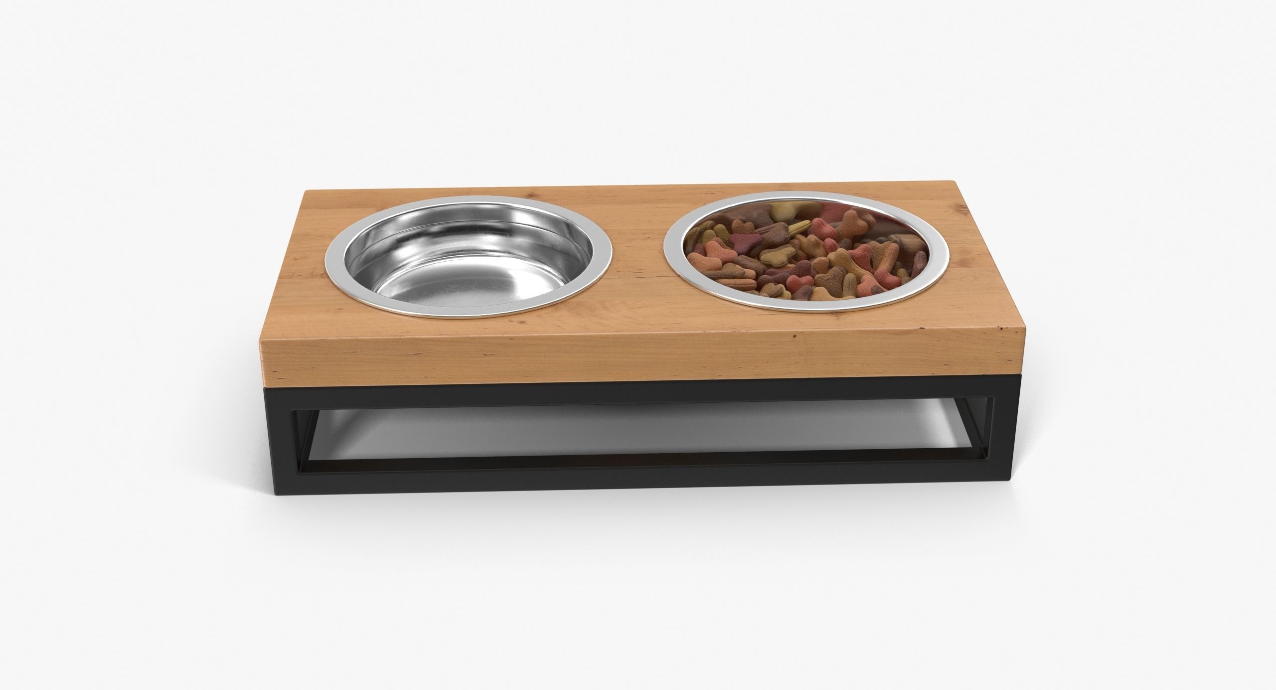 Pet Bowl Full Low-poly 3D model_7
