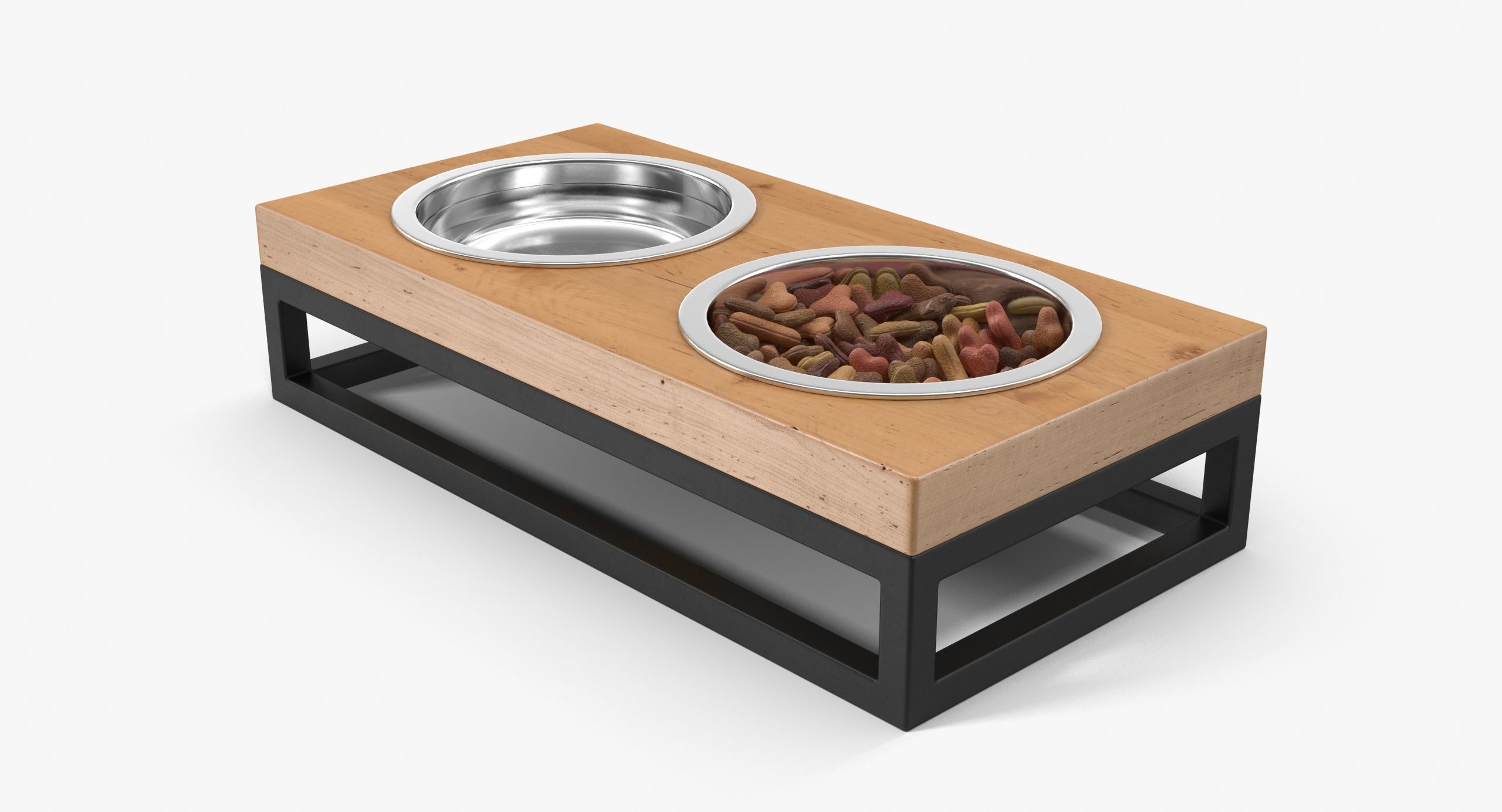 Pet Bowl Full Low-poly 3D model_3