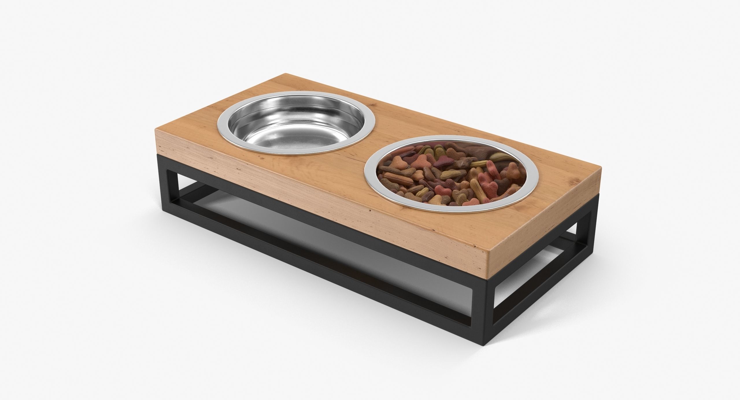 Pet Bowl Full Low-poly 3D model_16