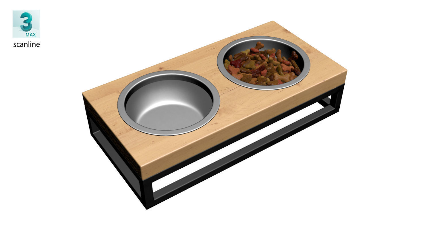 Pet Bowl Full Low-poly 3D model_26