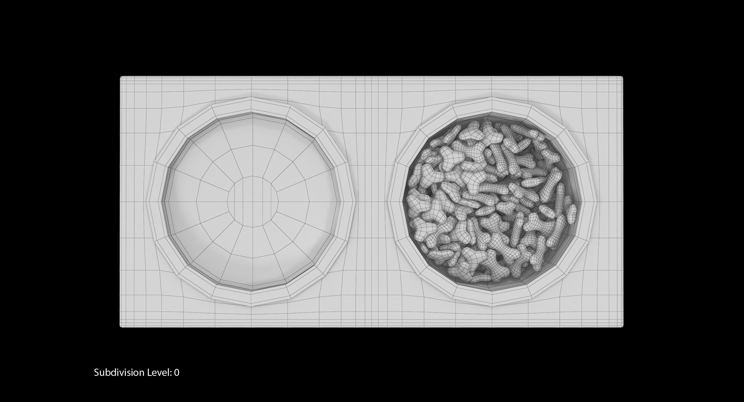 Pet Bowl Full Low-poly 3D model_21