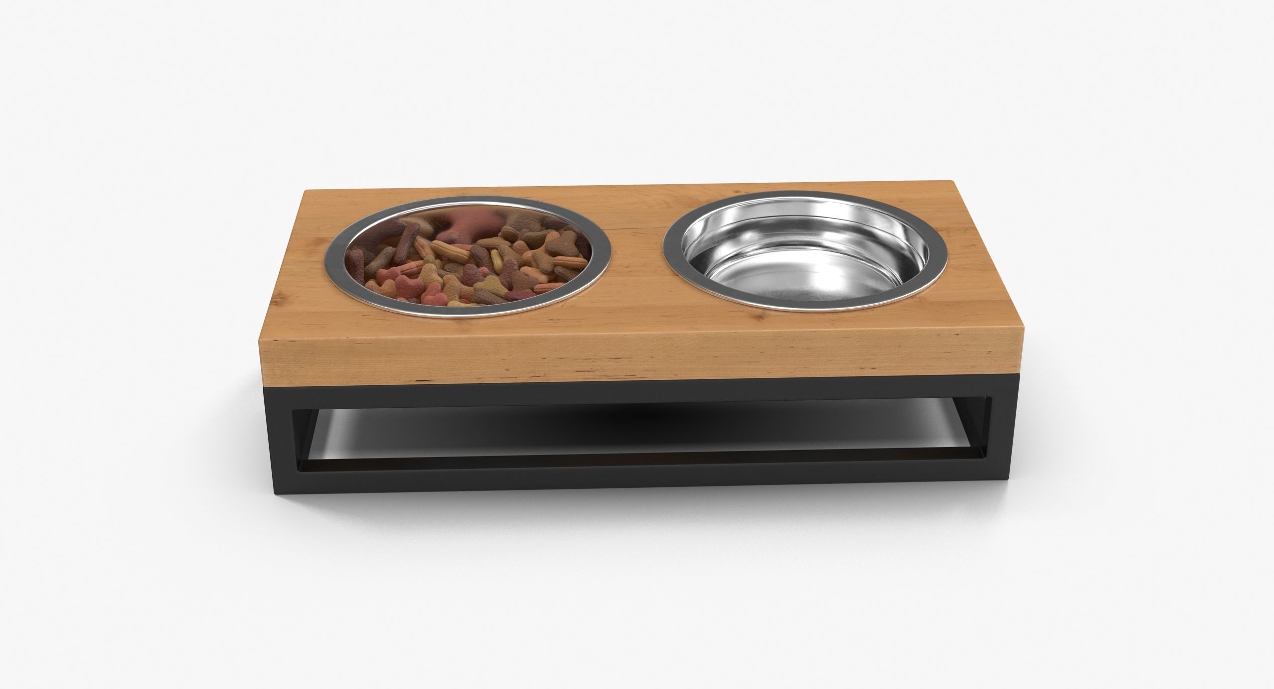 Pet Bowl Full Low-poly 3D model_12
