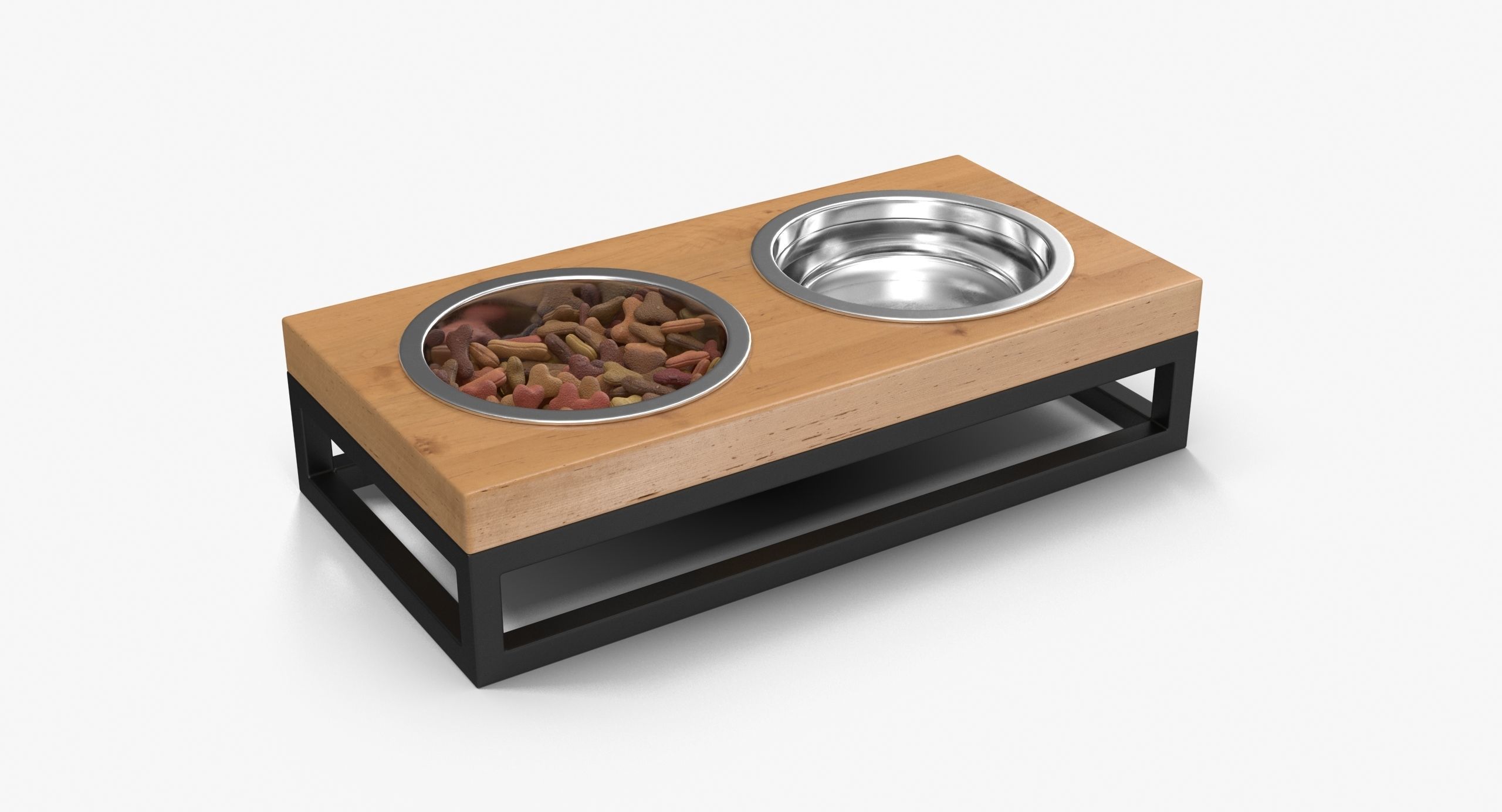 Pet Bowl Full Low-poly 3D model_13
