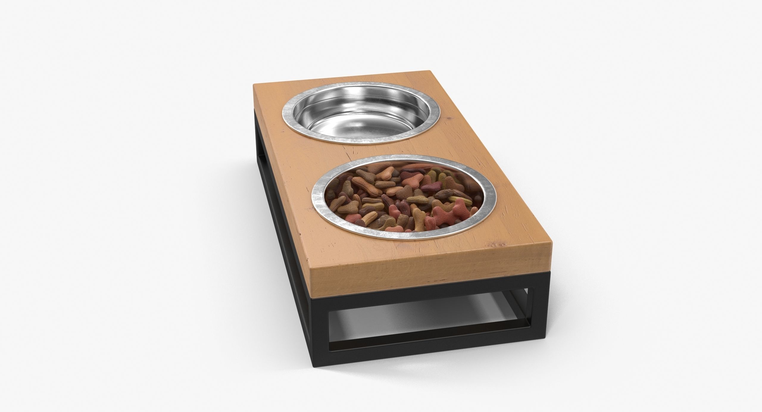 Pet Bowl Full Low-poly 3D model_15