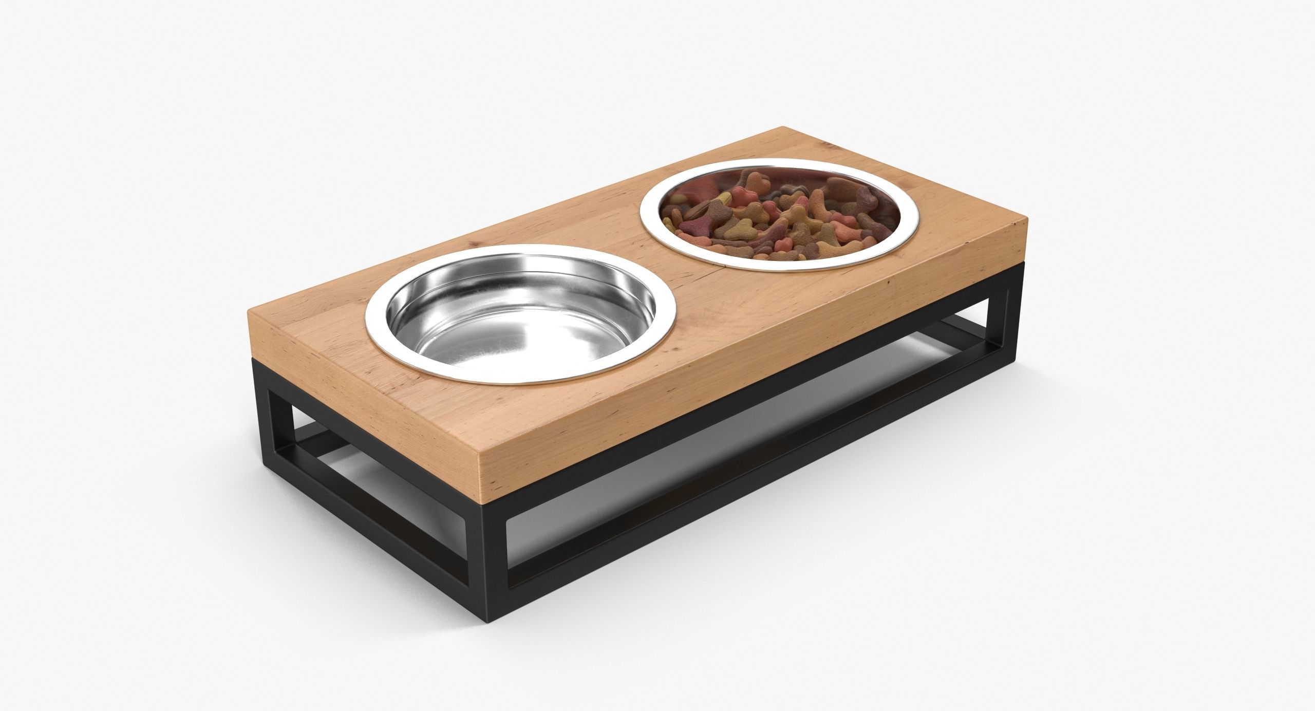 Pet Bowl Full Low-poly 3D model_8