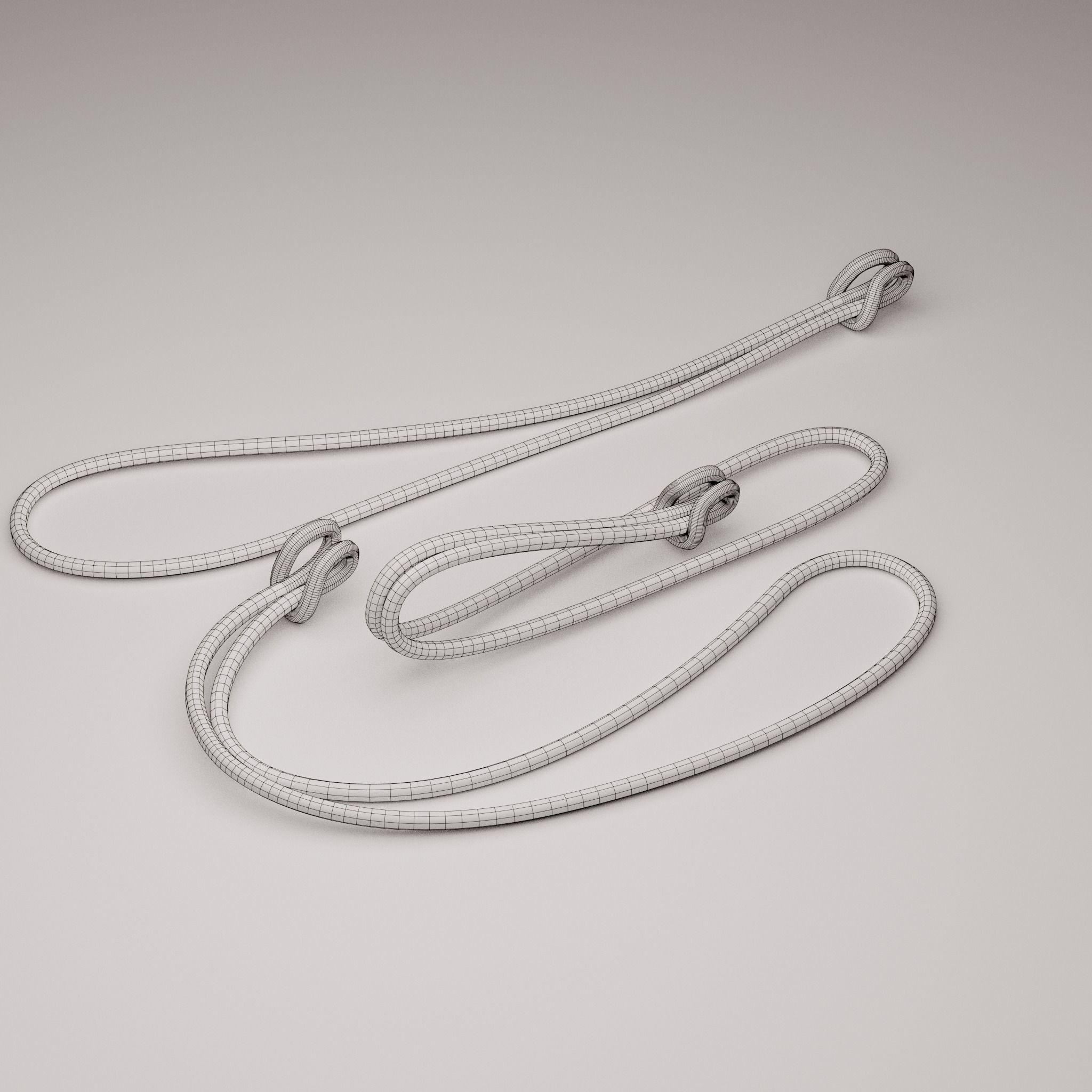 Plastic luggage tag Low-poly 3D model_70