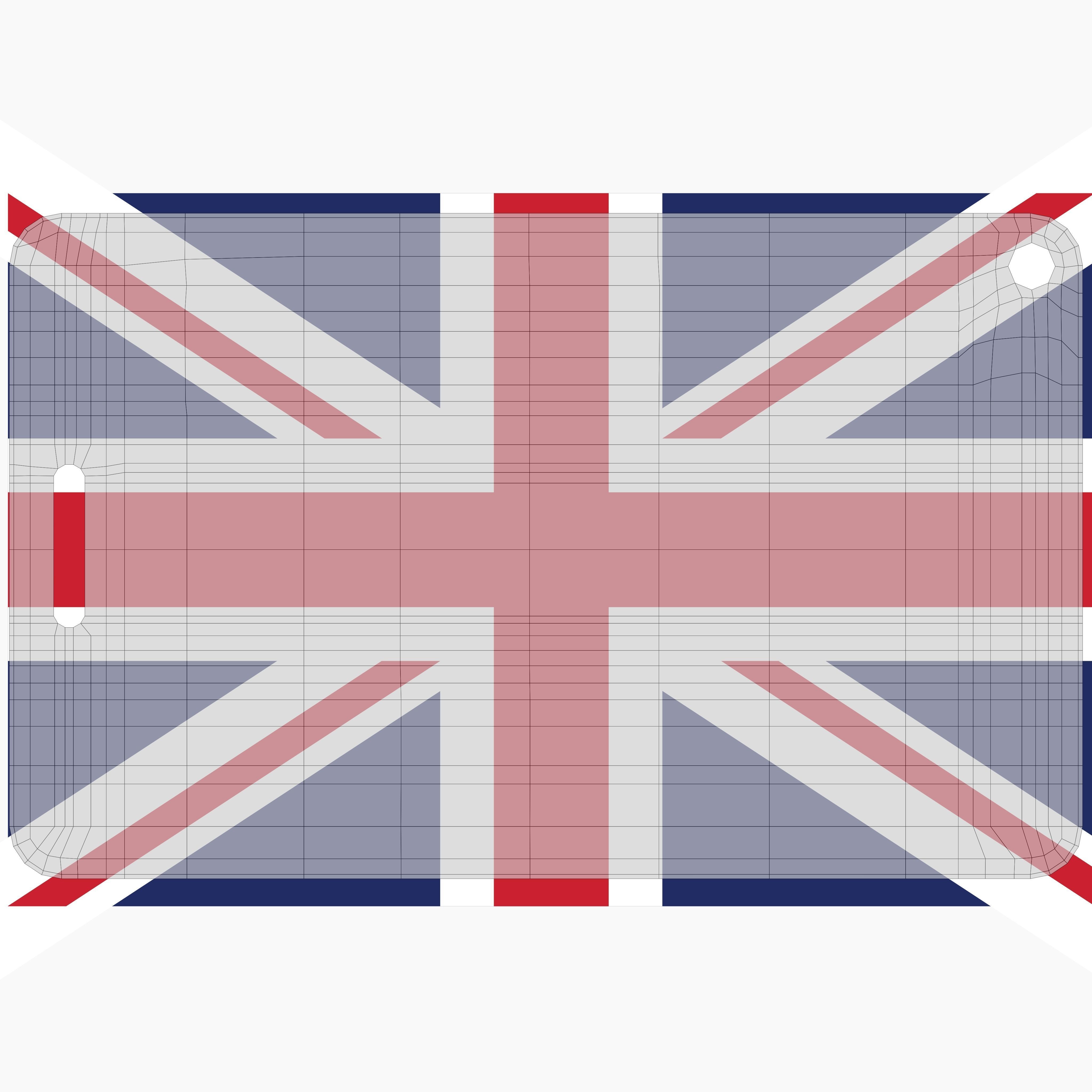 Plastic luggage tag Low-poly 3D model_73