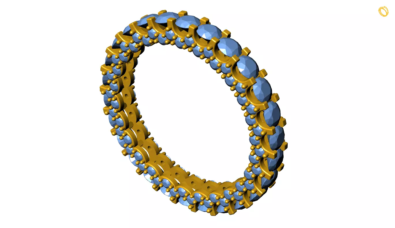 Diamond Ring 3D print model_0