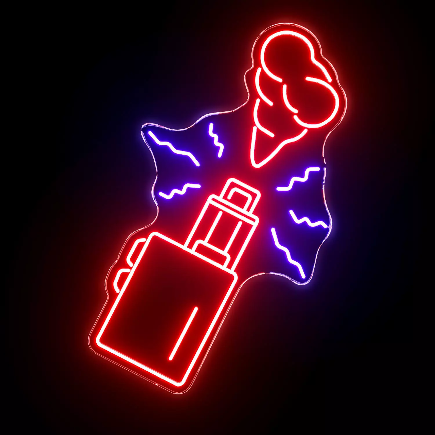 Vape Neon Sign 3D model