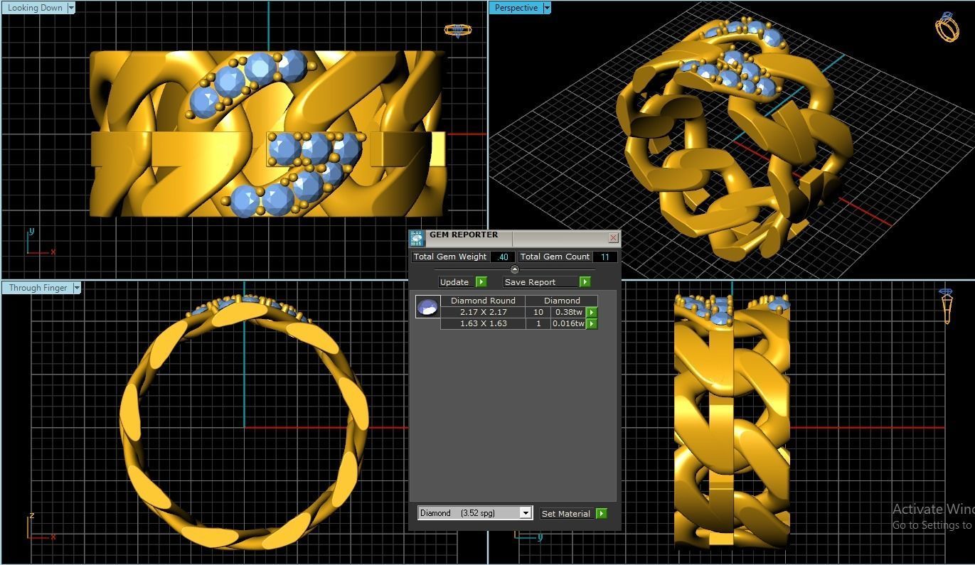 Gucci Ring 3D print model_1
