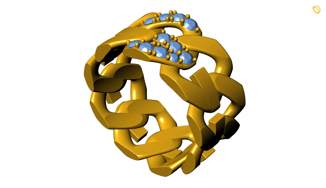 Gucci Ring 3D print model_0