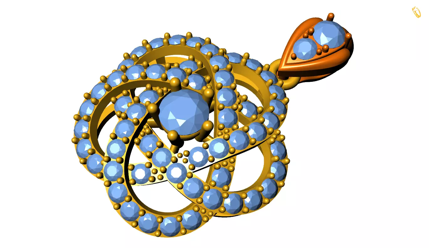 Pendant 3D print model_0