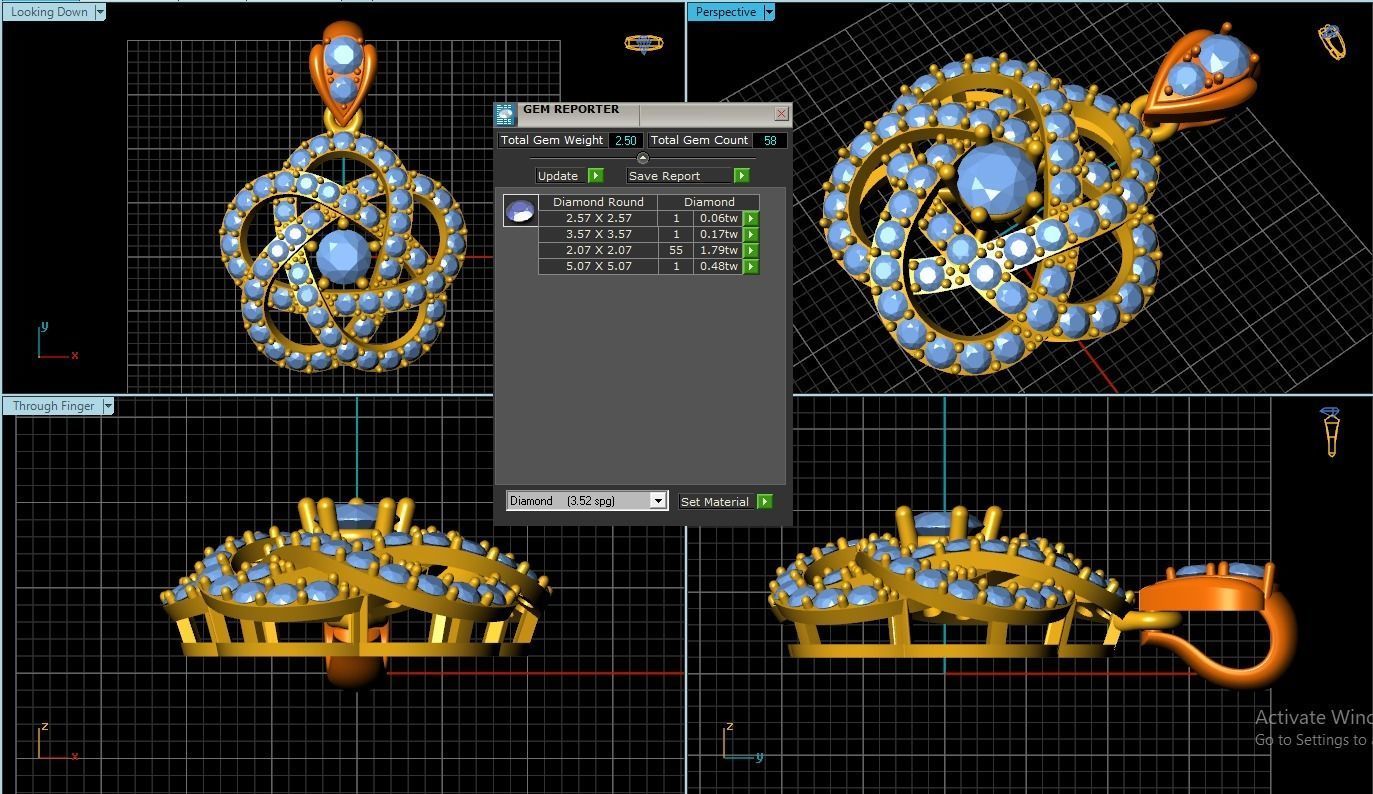 Pendant 3D print model_1