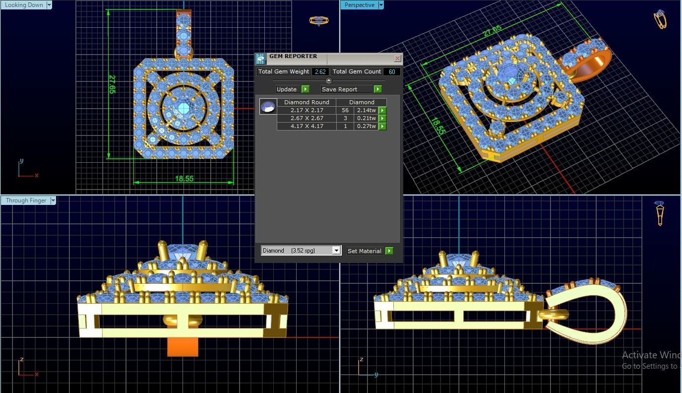 Pendant 3D print model_2