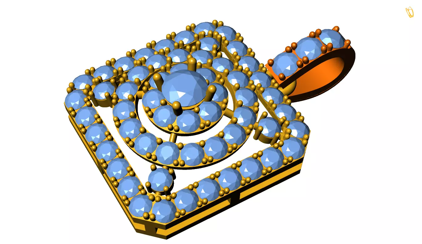 Pendant 3D print model_0