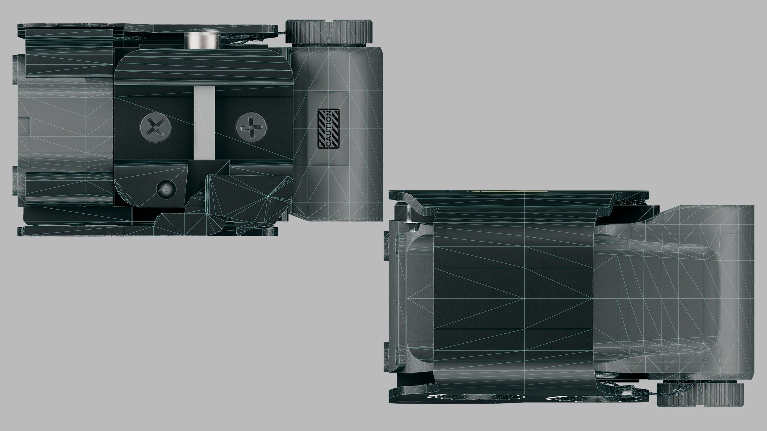 Holographic Sight EXPS2 Low-poly 3D model_8