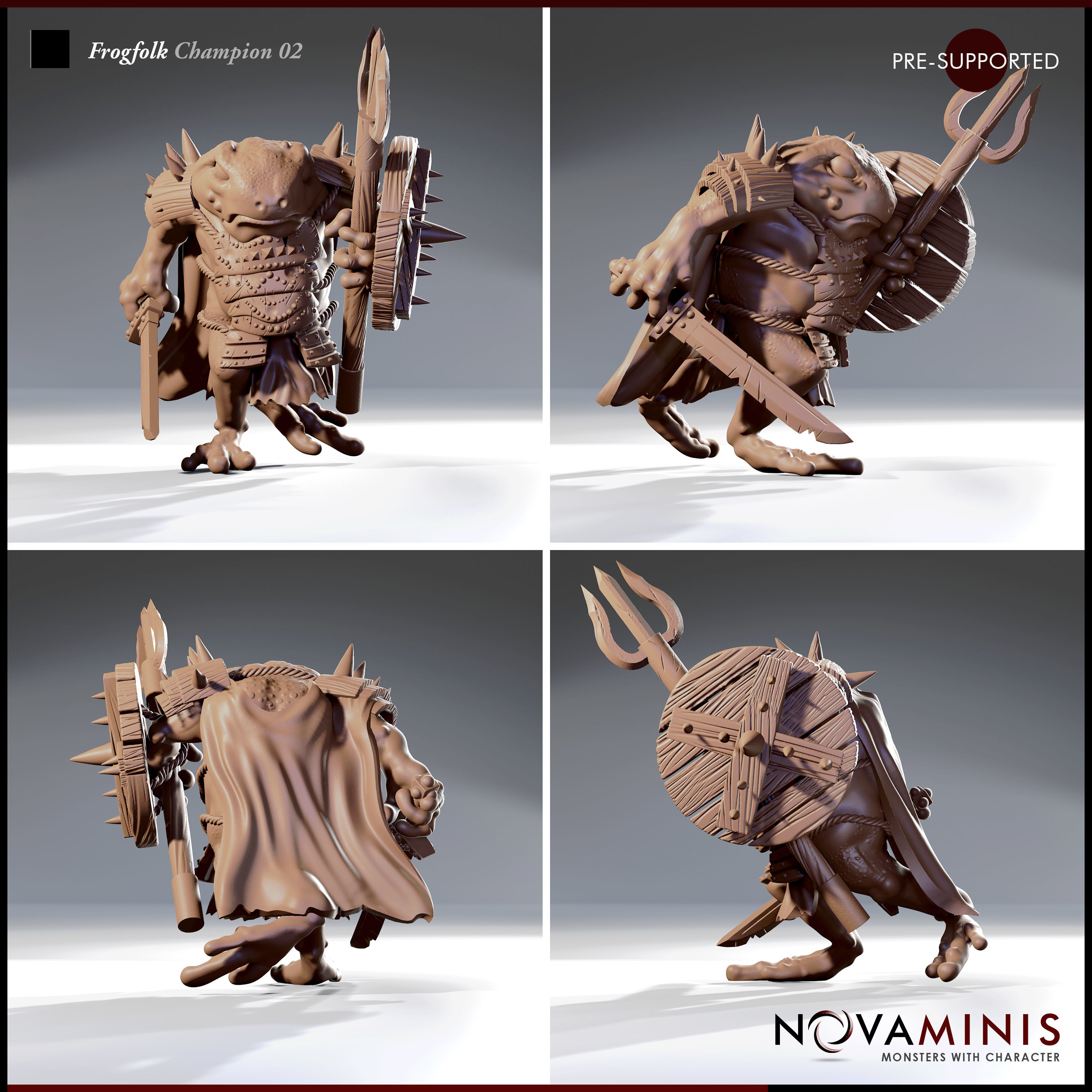 Frogfolk Champion 02 3D print model_2