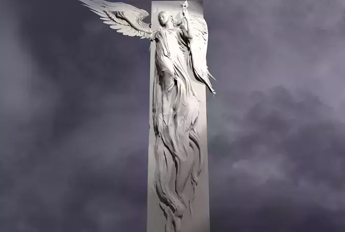 Grand Angel art Sculpture for print