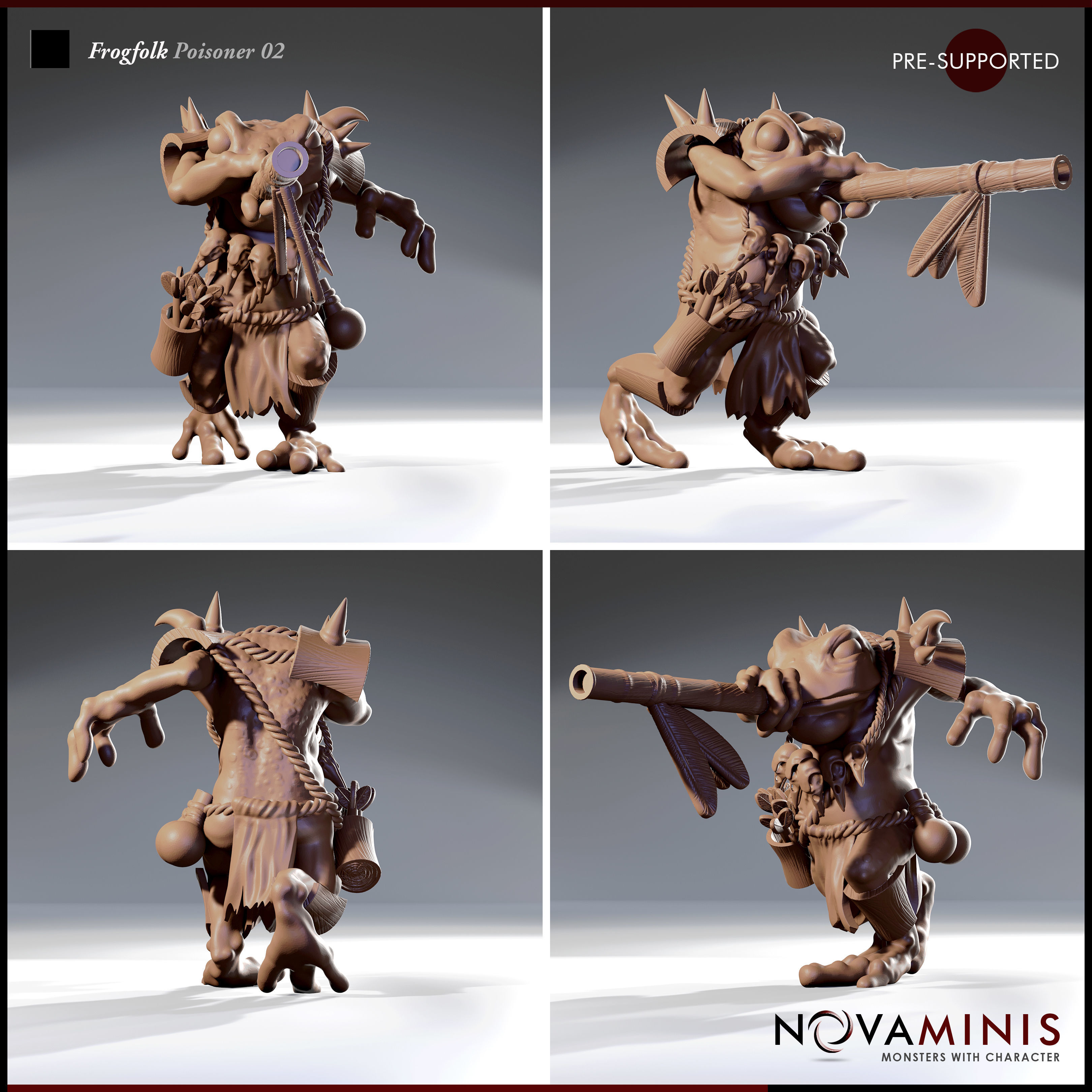 Frogfolk Poisoner 02 3D print model_2