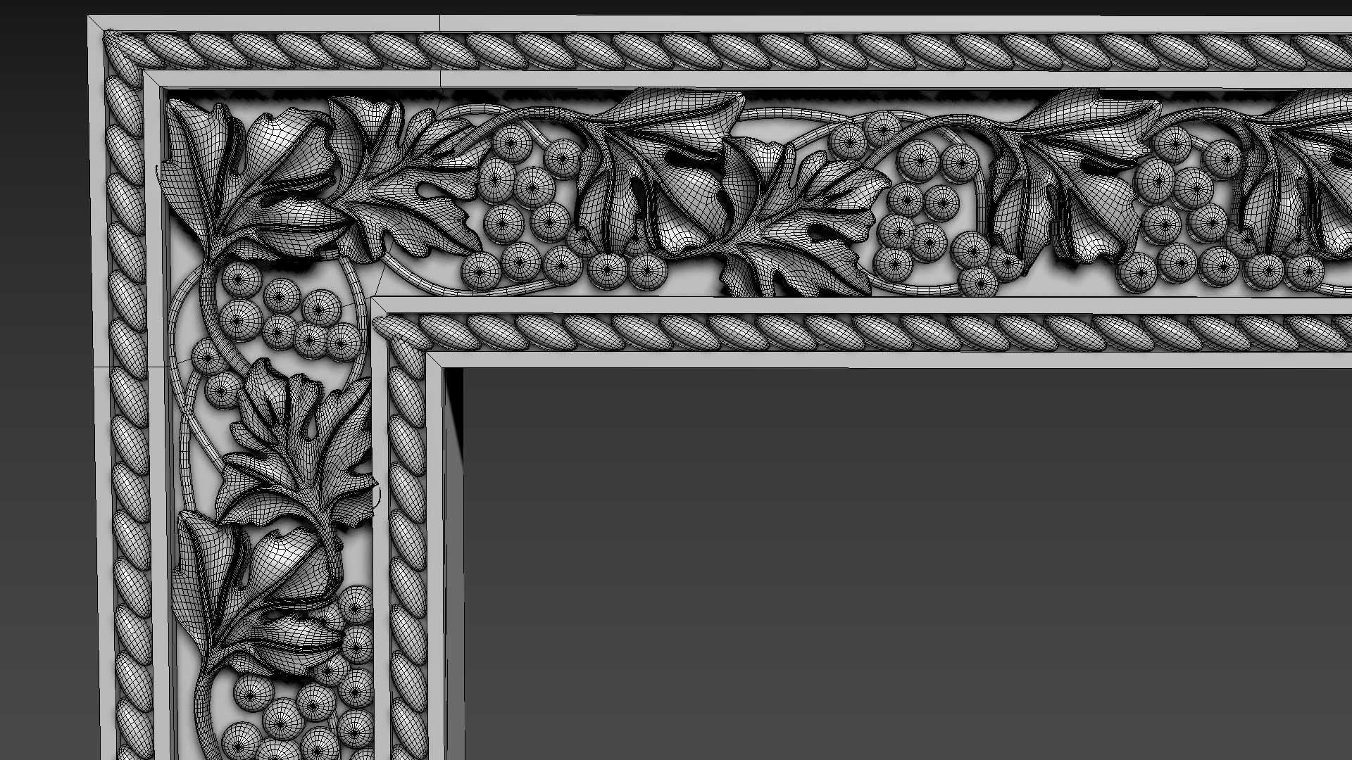 Frame picture mirror religion 3D model_13