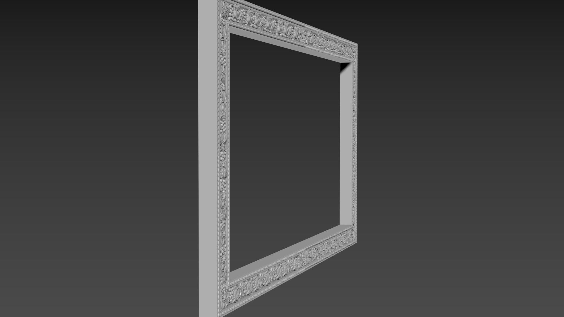 Frame picture mirror religion 3D model_6