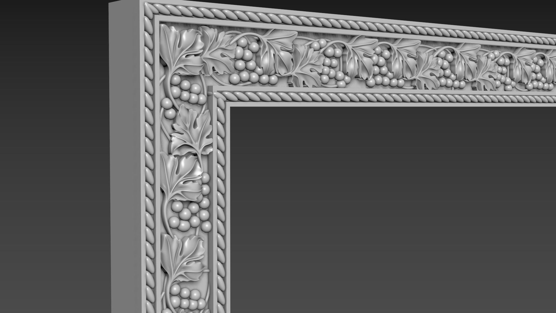 Frame picture mirror religion 3D model_3