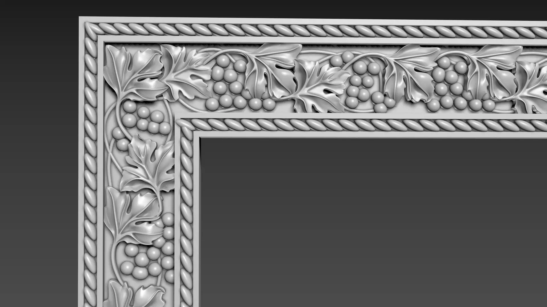 Frame picture mirror religion 3D model_0