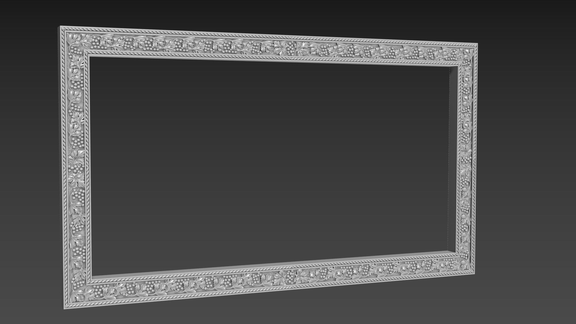 Frame picture mirror religion 3D model_4