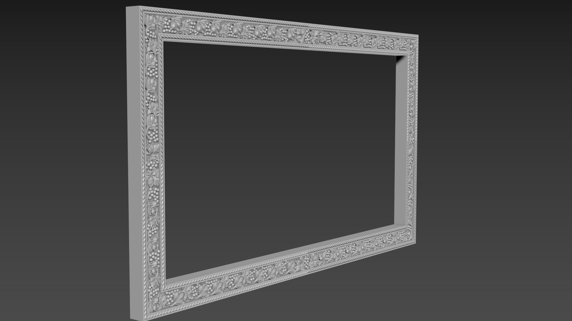 Frame picture mirror religion 3D model_5