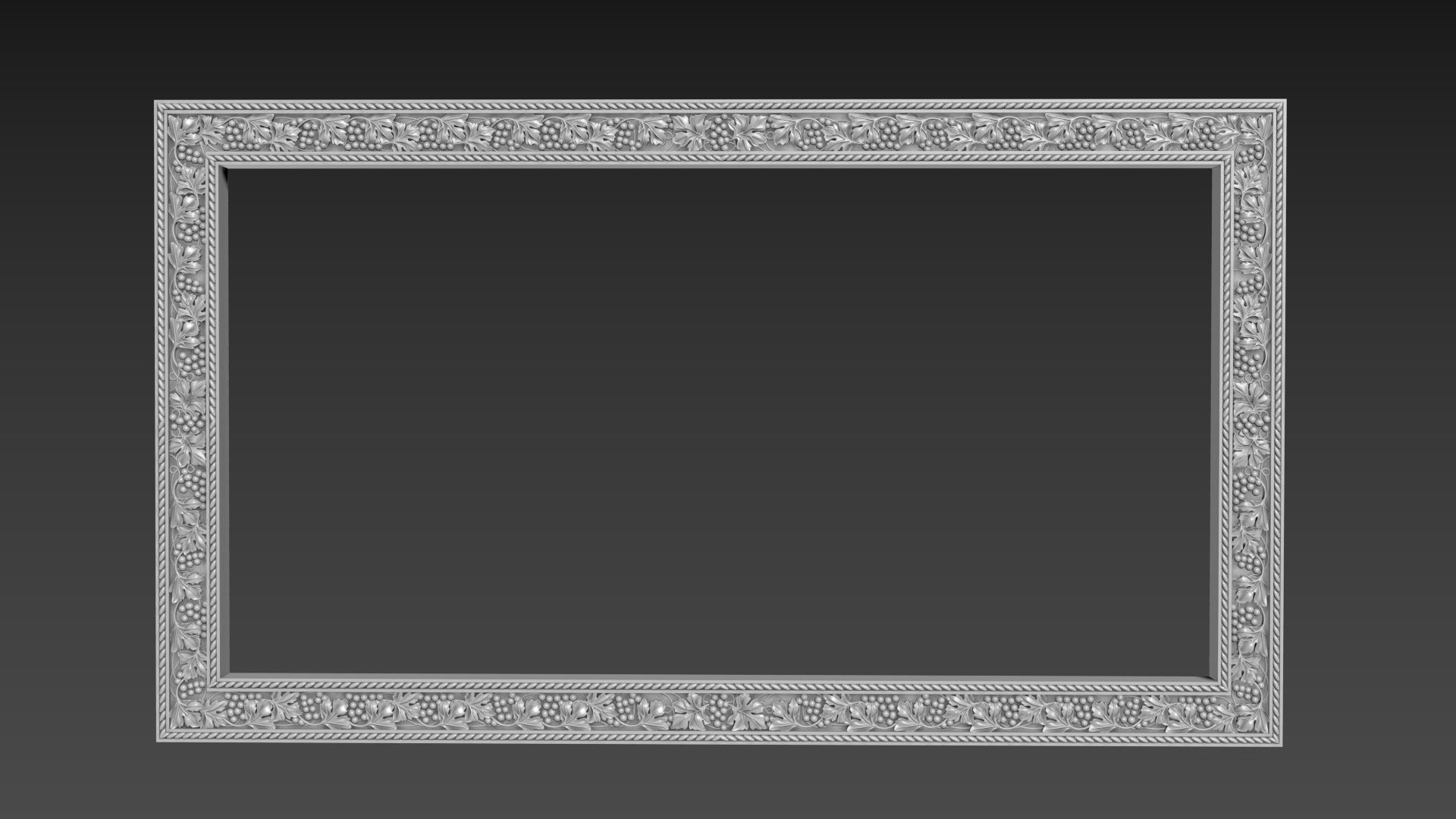 Frame picture mirror religion 3D model_1
